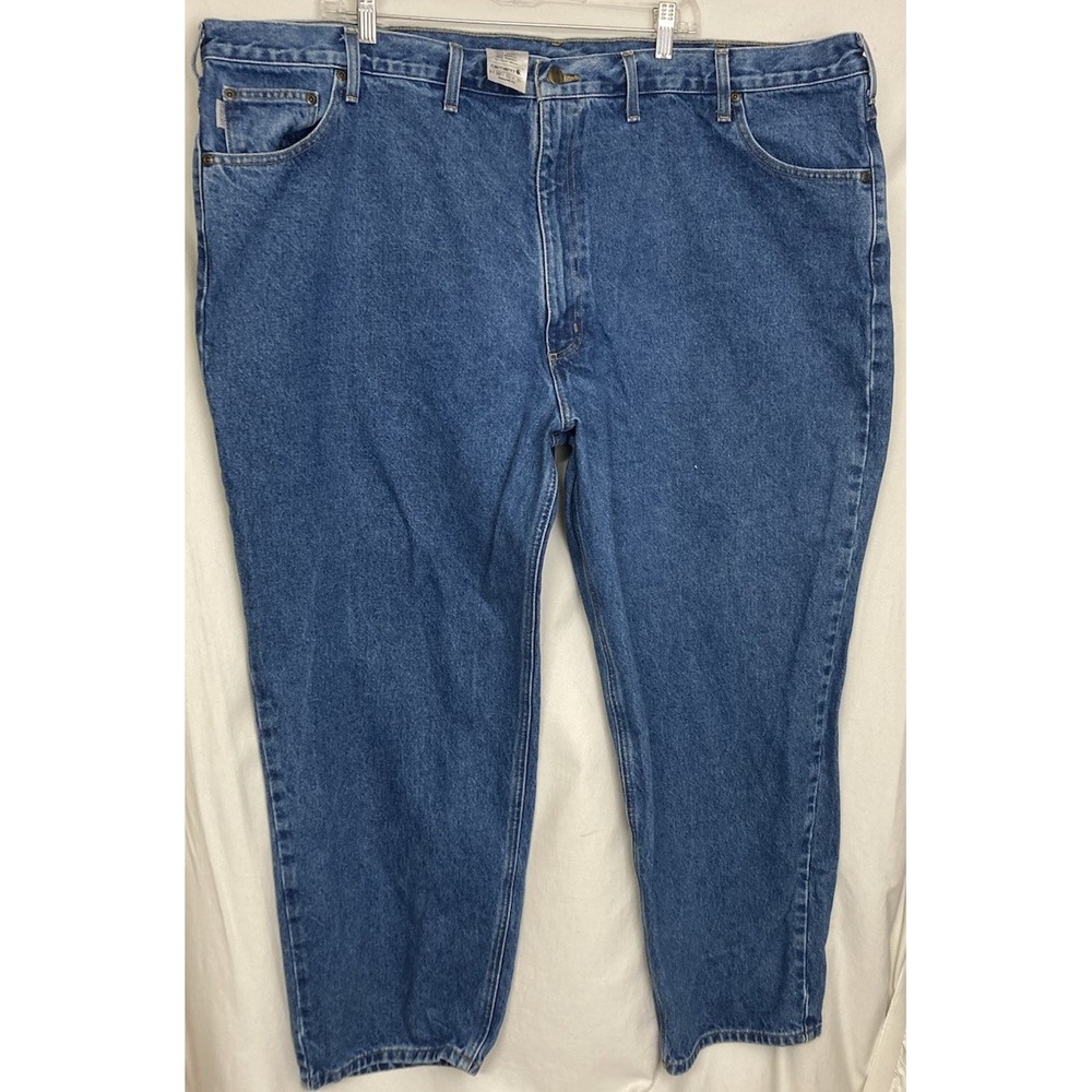 Carhartt Relaxed Fit Mens Denim Jeans Blue 50x29.5 RN#4806